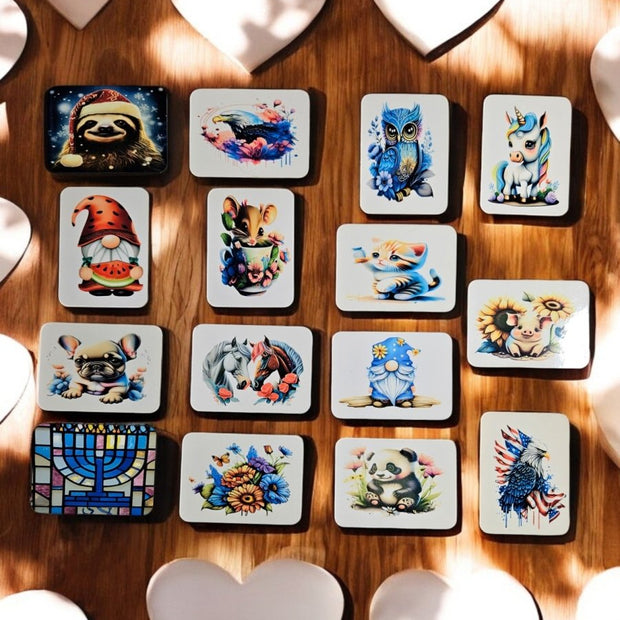 Personalized 3x2" Sublimation Refrigerator Magnets - Adorable and Customizable Collectibles - Custom Crafting Alliance