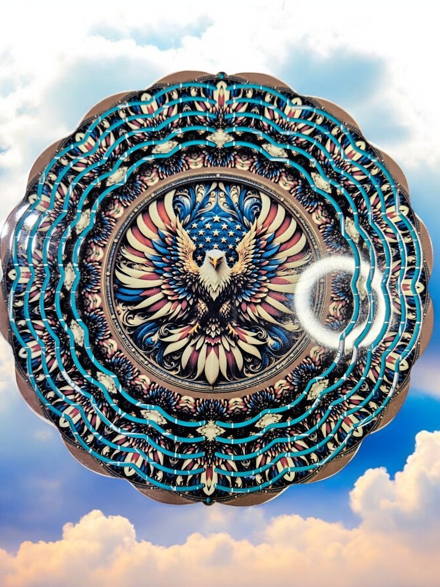 Personalized Colorful Metal Wind Spinner - Wind Spinner - Custom Crafting Alliance, LLC