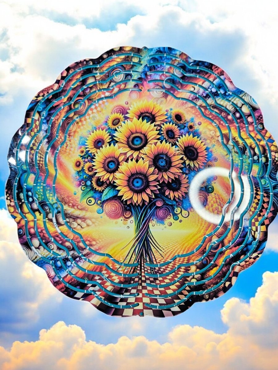 Personalized Colorful Metal Wind Spinner - Wind Spinner - Custom Crafting Alliance, LLC