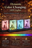 Personalized Crystal Photo Block with LED Base, Custom 4x6 Illuminated Keepsake - Artwork - Custom Crafting Alliance, LLC