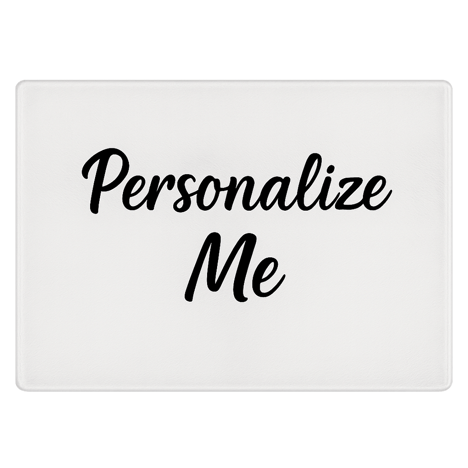 Personalized Glass Cutting Board (11x8 inches) - Custom Crafting Alliance, LLC