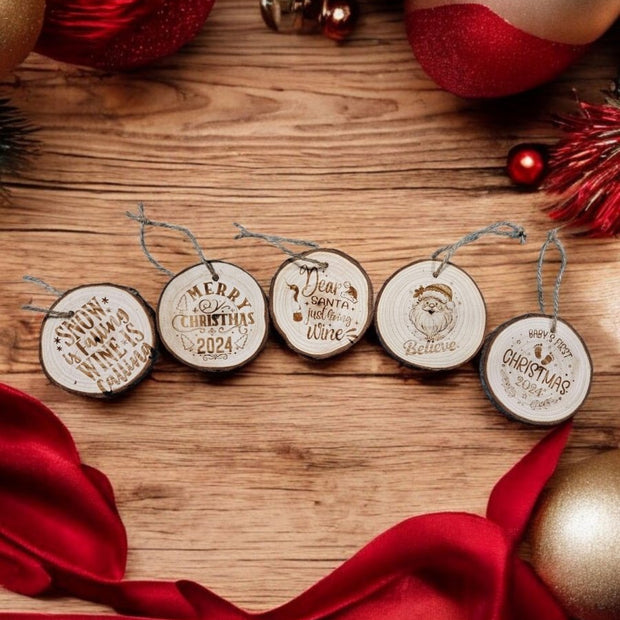 Personalized Laser - Engraved Wooden Ornaments – Custom Holiday Cheer! - Ornaments - Custom Crafting Alliance, LLC