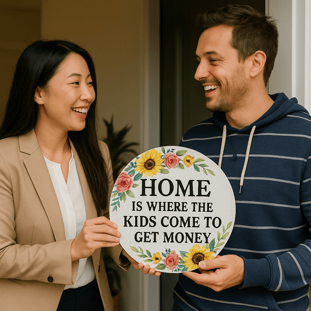 Personalized Metal Door Sign - 10" Round - Custom Crafting Alliance, LLC