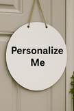 Personalized Metal Door Sign - 10