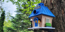 Police Station Birdhouse – Fun Law Enforcement Birdhouse for Garden or Home Decor - Bird House - Custom Crafting Alliance, LLC