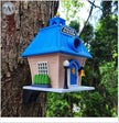 Police Station Birdhouse – Fun Law Enforcement Birdhouse for Garden or Home Decor - Bird House - Custom Crafting Alliance, LLC