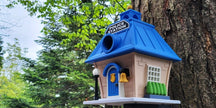 Police Station Birdhouse – Fun Law Enforcement Birdhouse for Garden or Home Decor - Bird House - Custom Crafting Alliance, LLC