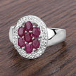 1.54 Carat Genuine Ruby .925 Sterling Silver Ring