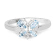 0.68 Carat Genuine Blue Topaz .925 Sterling Silver Ring
