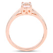 0.70 Carat Genuine Morganite .925 Sterling Silver Ring