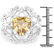 5.71 Carat Genuine Citrine .925 Sterling Silver Ring