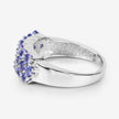 1.54 Carat Genuine Tanzanite .925 Sterling Silver Ring