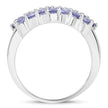 1.54 Carat Genuine Tanzanite .925 Sterling Silver Ring