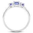 1.41 Carat Genuine Tanzanite .925 Sterling Silver Ring