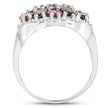 5.89 Carat Genuine Multi Tourmaline .925 Sterling Silver Ring