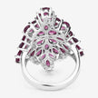7.52 Carat Genuine Rhodolite .925 Sterling Silver Ring