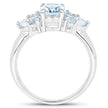 2.32 Carat Genuine Blue Topaz .925 Sterling Silver Ring