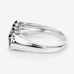 2.60 Carat Genuine Blue Sapphire .925 Sterling Silver Ring