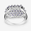 2.03 Carat Genuine Tanzanite .925 Sterling Silver Ring