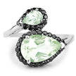 3.42 Carat Genuine Multi Stone .925 Sterling Silver Ring