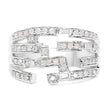 0.60 Carat Genuine White Diamond .925 Sterling Silver Ring