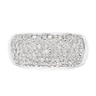 0.96 Carat Genuine White Diamond .925 Sterling Silver Ring