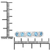 0.64 Carat Genuine Swiss Blue Topaz and White Topaz .925 Sterling Silver Ring