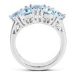 2.50 Carat Genuine Blue Topaz .925 Sterling Silver Ring