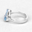 2.55 Carat Genuine Blue Topaz .925 Sterling Silver Ring