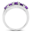 1.70 Carat Genuine  Amethyst .925 Sterling Silver Ring