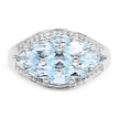 2.50 Carat Genuine  Blue Topaz .925 Sterling Silver Ring