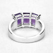 2.85 Carat Genuine Amethyst .925 Sterling Silver Ring