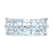 3.60 Carat Genuine  Blue Topaz .925 Sterling Silver Ring