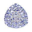 5.93 Carat Genuine Tanzanite .925 Sterling Silver Ring