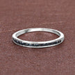 0.20 Carat Genuine Blue Diamond .925 Sterling Silver Ring