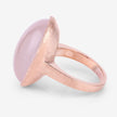 15.60 Carat Genuine Rose Quartz .925 Sterling Silver Ring