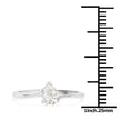 14K White Gold 0.50 Carat Genuine White Diamond Ring