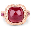 9.14 Carat Glass Filled Ruby and Ruby .925 Sterling Silver Ring