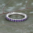0.78 Carat Genuine Amethyst .925 Sterling Silver Ring