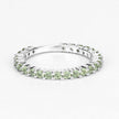 0.91 Carat Genuine Peridot .925 Sterling Silver Ring