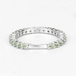0.91 Carat Genuine Peridot .925 Sterling Silver Ring