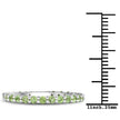 0.91 Carat Genuine Peridot .925 Sterling Silver Ring