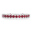 1.04 Carat Genuine Ruby .925 Sterling Silver Ring