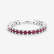 1.04 Carat Genuine Ruby .925 Sterling Silver Ring