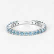 0.94 Carat Genuine Swiss Blue Topaz .925 Sterling Silver Ring