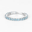 0.94 Carat Genuine Swiss Blue Topaz .925 Sterling Silver Ring