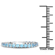 0.94 Carat Genuine Swiss Blue Topaz .925 Sterling Silver Ring