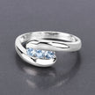 0.74 Carat Genuine Blue Topaz .925 Sterling Silver Ring
