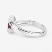 0.74 Carat Genuine Garnet .925 Sterling Silver Ring