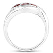0.74 Carat Genuine Garnet .925 Sterling Silver Ring
